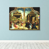 St. Thomas en St. Matthew Altarpart Canvas Afdruk (Insitu (Houten vloer))
