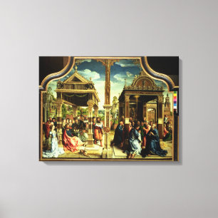 St. Thomas en St. Matthew Altarpart Canvas Afdruk