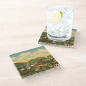 St Thomas Glazen Onderzetter (Schuin)