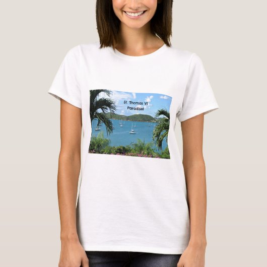 St. Thomas, het Paradijs! T-shirt (Voorkant)