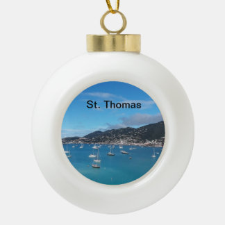 St. Thomas kerstboomversiering Keramische Bal Ornament