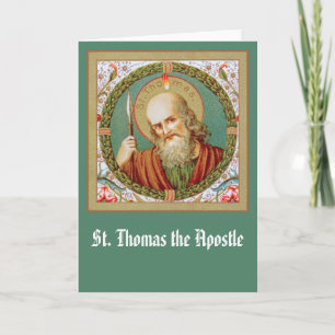 St Thomas l'apôtre (JMAS12) Carte de vœux vierge