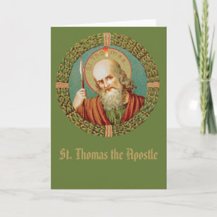 St Thomas l'apôtre (JMAS12) Carte de vœux vierge