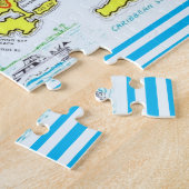 St. Thomas Maagdeneilanden gedetailleerde kaart Legpuzzel (Zijkant)