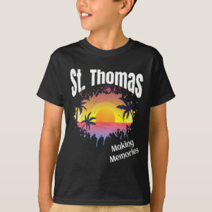 St Thomas maken herinneringen bijpassende familie T-shirt