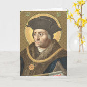 St. Thomas More (SAU 026) Carte de voeux vierge 2 (Fleur jaune)