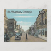 St. Thomas, Ontario - Talbot Street 1935 Briefkaart (Voorkant)