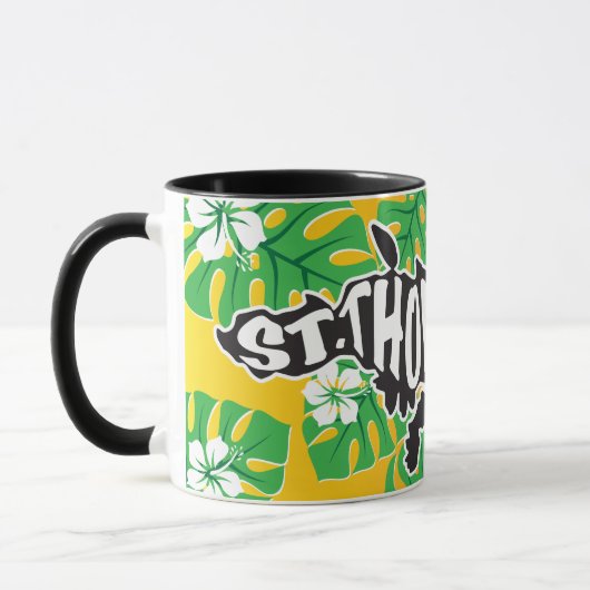 St Thomas "Rock City" Îles Vierges Mug (Gauche)