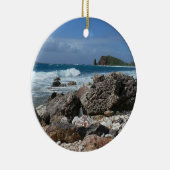 St. Thomas Rocky Beach Keramisch Ornament (Rechts)
