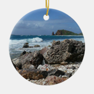 St. Thomas Rocky Beach Keramisch Ornament
