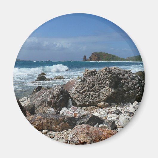 St. Thomas Rocky Beach Magneet (Voorkant)
