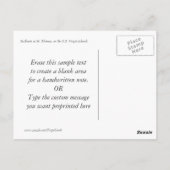 St. Thomas Sailships, aangepast Briefkaart (Achterkant)