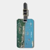 St. Thomas Sailships Personalized Bagagelabel (Voorkant verticaal)