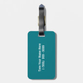 St. Thomas Sailships Personalized Bagagelabel (Achterkant verticaal)