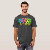 St Thomas Tropical Beach St Thomas Travel Surf T-shirt (Voorkant volledig)