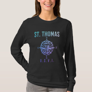 St. Thomas US Maagdeneilanden Zeilen Nautische USV T-shirt