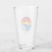 St. Thomas USVI  Beach Sunset Glas (Achterkant)