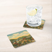 St Thomas Vierkante Kartonnen Onderzetter (Insitu)