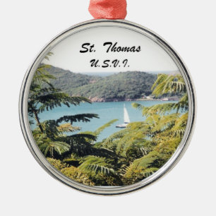 St. Thomas, VS.V.I. Metalen Ornament