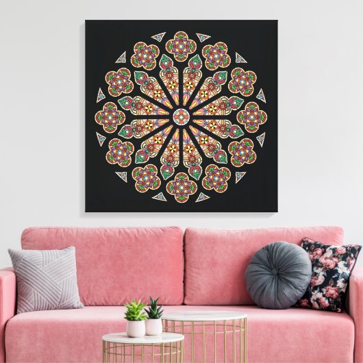 St. Thomas Window canvas 24x24" (Insitu (Woonkamer))