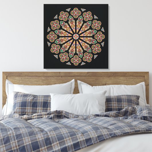 St. Thomas Window canvas 24x24" (Insitu (Slaapkamer))