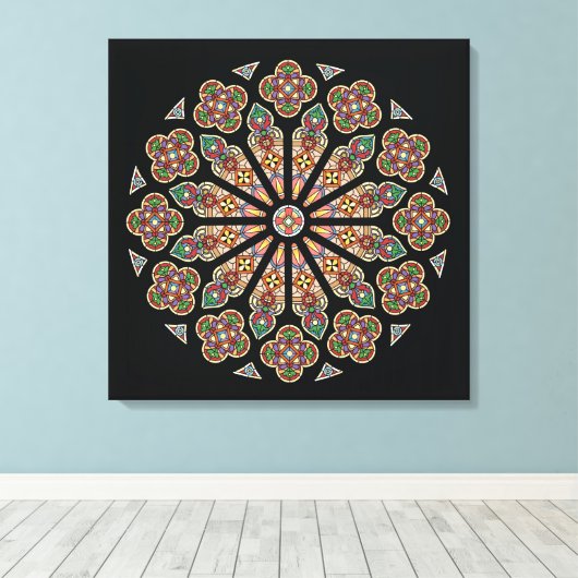 St. Thomas Window canvas 24x24" Afdruk (Insitu (Houten vloer))