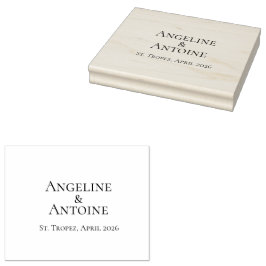 St. Tropez Destination Wedding Rubberstempel