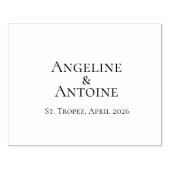 St. Tropez Destination Wedding  Rubberstempel (Afrduk)
