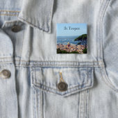 st - tropez frankrijk vierkante button 5,1 cm (In situ)