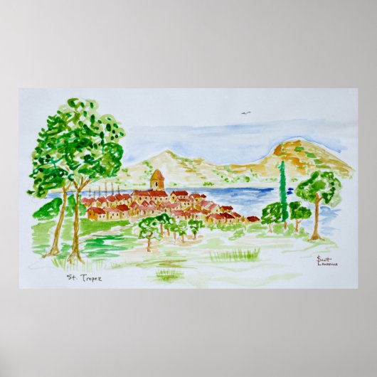 St. Tropez | Frans Riviera, Frankrijk Poster (Voorkant)