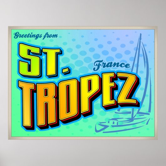 ST. TROPEZ-poster Poster (Voorkant)