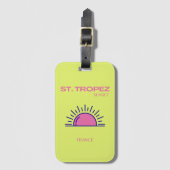 St. Tropez, Preppy, Green Bagagelabel (Voorkant (verticaal))
