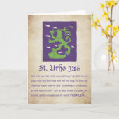 St. Urho 3:16 - Carte (Fleur jaune)