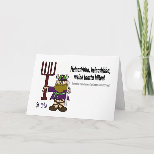 St Urho - carte de Heinasirkka (Devant)