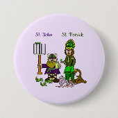 St. Urho en St. Patrick op Big Button (Voorkant)