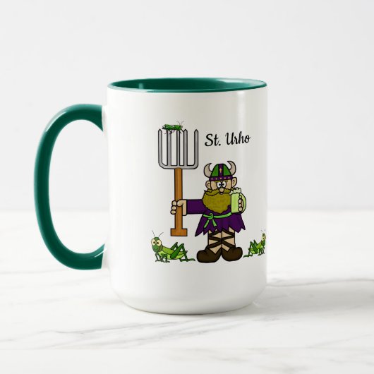 St. Urho en St. Patrick Together Mok (Links)
