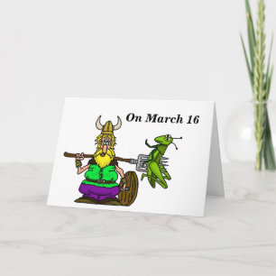 St. Urho Ontheemde Grasshoppers Wenskaart Kaart