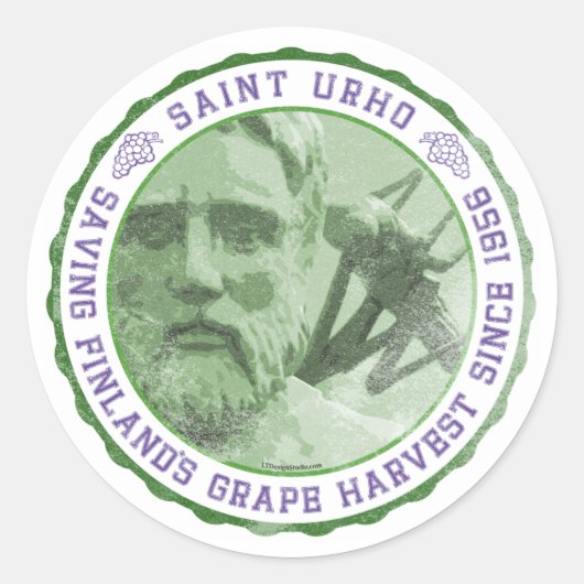 St. Urho Seal - Stickers (Voorkant)