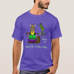 St. Urho T-shirt met Peace Grasshopper