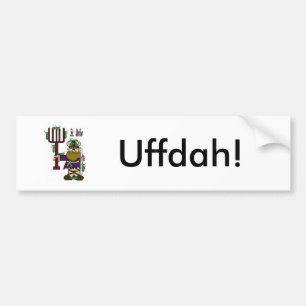 St. Urho "Uffdah"-Bumpersticker Bumpersticker