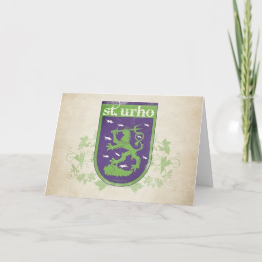St. Urho wapenschild - Kaart (Voorkant)