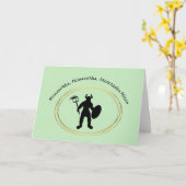 St. Urho's Day Bonne Voix Carte de voeux (Fleur jaune)