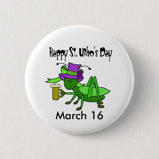 St. Urho's Day Button (Voorkant)