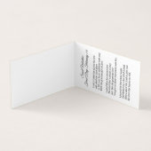 St. Valentijn Glas in lood Kaarten met Gebed (Binnen)