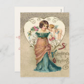 St. Valentijn Groet Briefkaart (Voorkant / Achterkant)