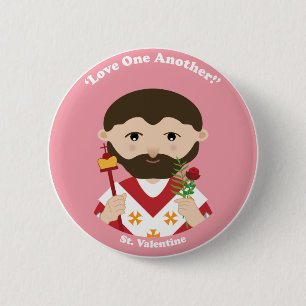 St. Valentijn Ronde Button 5,7 Cm