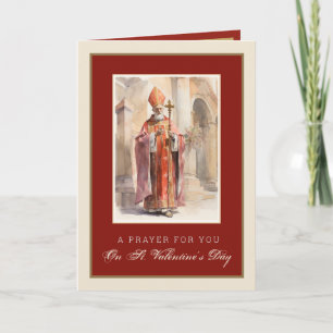 St. Valentijnsdag Religieuze Jesus Prayer Kaart
