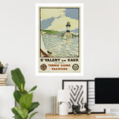 St Valery En Caux, Poster de yacht de Tennis Casin (Bureau à domicile)
