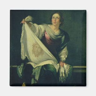 St. Veronica, 1625-30 (olie op doek) Magneet