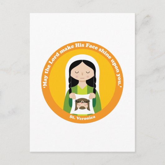 St. Veronica Briefkaart (Voorkant)